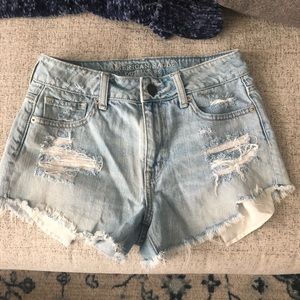 SOLD - American eagle high waisted jean shorts